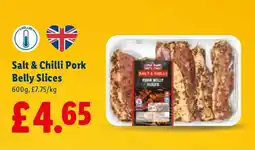Lidl Salt & Chilli Pork Belly Slices offer