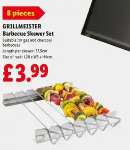 Lidl GRILLMEISTER Barbecue Skewer Set offer