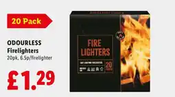 Lidl ODOURLESS Firelighters offer