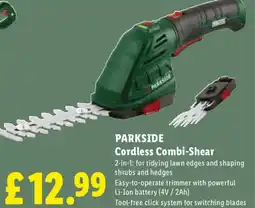 Lidl PARKSIDE Cordless Combi-Shear offer