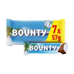 Iceland Bounty Coconut Multipack Chocolate Bar 7 x 57g offer