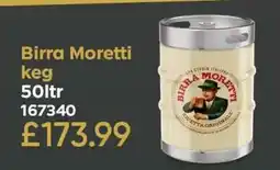 Bestway Birra Moretti keg offer