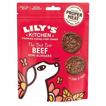 Tesco Lilys Kitchen Mini Beef Brgrs For Dogs 70G offer