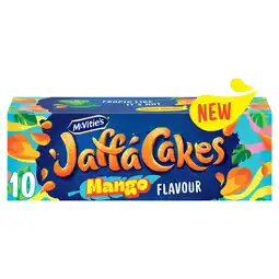 Iceland McVitie's Jaffa Cakes Original Chocolate Biscuits Mango Flavour 10 Cakes, 110g offer