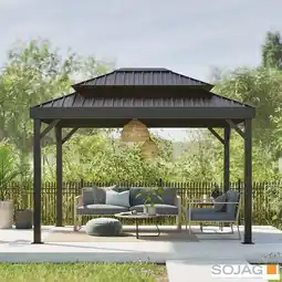 Costco Sojag Alma 10ft x 14ft (3 x 4.23m) Gazebo with Double Roof with Mosquito Netting offer