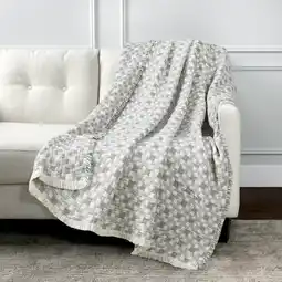 Costco Life Comfort Reversible 100% Cotton Gauze Throw in 4 Colours, 127 x 162 cm offer