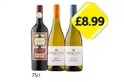 Londis Alamos Malbec, Wairau Cove Chardonnay, Pinot Grigio offer