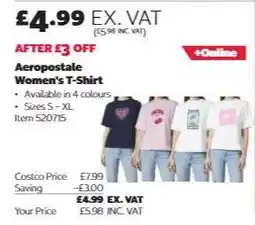 Costco Aeropostale Women's T-Shirt offer