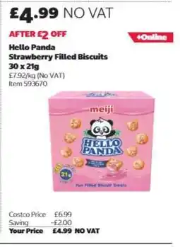 Costco Hello Panda Strawberry Filled Biscuits offer