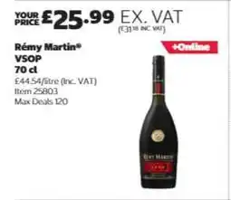 Costco Rémy Martin VSOP 70 cl offer