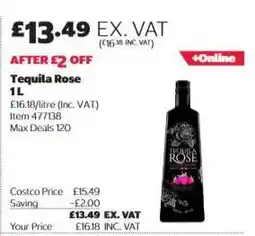 Costco Tequila Rose 1L offer