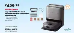 Costco eufy T2114V11 X12 Pro Robot Vacuum & Mop with Accessory Kit Bundle in Black offer