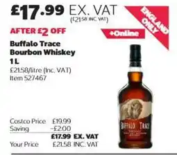 Costco Buffalo Trace Bourbon Whiskey 1L offer
