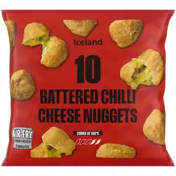 Iceland Iceland 10 (Approx.) Battered Chilli Cheese Nuggets 200g offer
