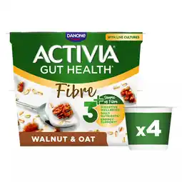 Iceland Activia Fibre Walnut & Oat Gut Health Breakfast Yoghurt Multipack 4x115g offer