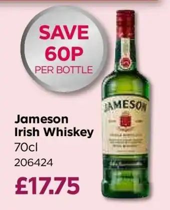 Bestway Jameson Irish Whiskey offer