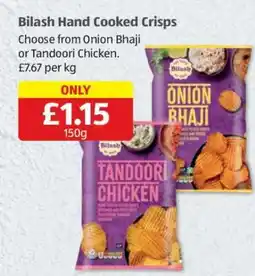 Aldi Bilash Hand Cooked Crisps offer