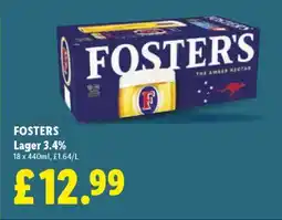 Lidl FOSTERS offer
