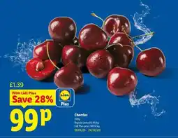 Lidl Cherries offer