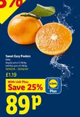 Lidl Sweet Easy Peelers offer