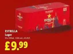 Lidl ESTRELLA Lager offer