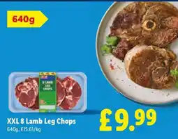 Lidl XXL 8 Lamb Leg Chops offer