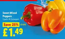 Lidl Sweet Mixed Peppers offer