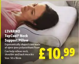 Lidl LIVARNO TopCool Neck Support Pillow offer