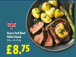 Lidl Grass Fed Beef Fillet Steak offer