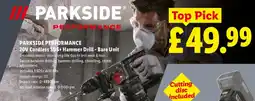 Lidl PARKSIDE PERFORMANCE 20V Cordless SDS+ Hammer Drill - Bare Unit offer