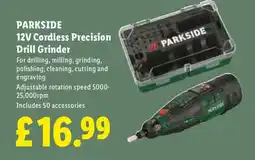 Lidl PARKSIDE 12V Cordless Precision Drill Grinder offer
