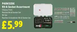 Lidl PARKSIDE Bit & Socket Assortment offer