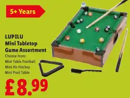 Lidl LUPILU Mini Tabletop Game Assortment offer