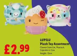 Lidl LUPILU Plush Toy Assortment offer
