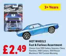 Lidl HOT WHEELS Fast & Furious Assortment offer