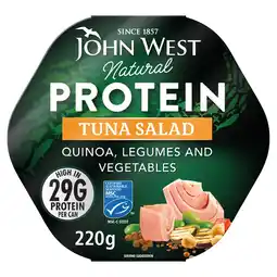 Iceland John West Natural Protein Tuna Salad With Quinoa, Legumes and Vegetables 220g offer
