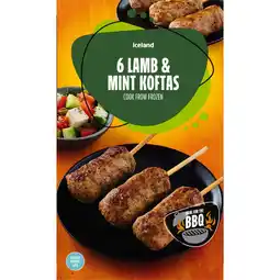 Iceland Iceland 6 Lamb & Mint Koftas 300g offer