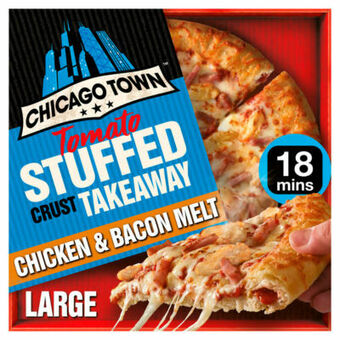Asda Chicago Town Tomato Stuffed Crust Takeaway Chicken & Bacon Melt Pizza offer
