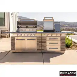 Costco Kirkland Signature 12 Burner Large Island Gas Barbecue Grill + Cover offer