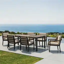 Costco Mirador 7 Piece Deep Seating Dining Set + Cover offer