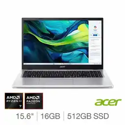 Costco Acer Aspire Lite, AMD Ryzen 7, 16GB RAM, 512GB SSD, 15.6 Inch Laptop, NX.D1REK.002 offer