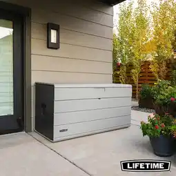 Costco Lifetime 984 Litre (260 Gallon) Deck Box with Divider - Model 60482 offer