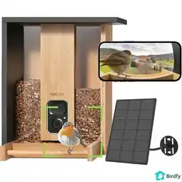 Costco Birdfy Bamboo Bird Feeder with Camera & Solar Panel offer