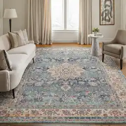 Costco Concept Looms Vintage Kashan Blue Rug, in 3 Sizes offer
