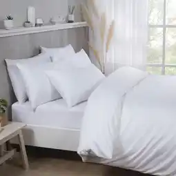 Costco Purity Home 400 Thread Count Cotton White Duvet Cover Set in 4 Sizes offer