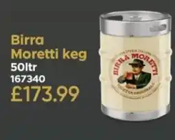 Bestway Birra Moretti keg offer