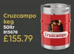 Bestway Cruzcampo keg offer