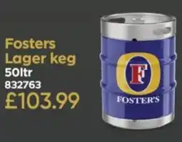 Bestway Fosters Lager keg offer