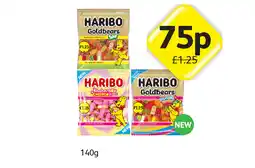 Londis Haribo Goldbears, Sour, Rhubarb & Custard Rolls offer