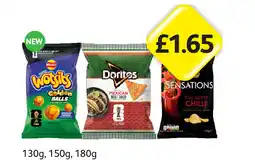 Londis Wotsits Golden Balls, Doritos Mexican Beef Taco, Sensations Thai Sweet Chilli offer